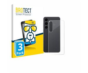 brotect Glass Screen Protector Film compatible with Samsung Galaxy S25 FE Enterprise Edition (Back) (3 Pack) - Glass-Foil Protection