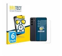 brotect Glass Screen Protector Film compatible with Samsung Galaxy S25 FE Enterprise Edition (Front+Camera) (6 Pack) - Glass-Foil Protection