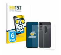 brotect Glass Screen Protector Film compatible with Samsung Galaxy S25 FE (Front+Back) (6 Pack) - Glass-Foil Protection [Scratch Resistant]