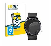 brotect Glass Screen Protector Film compatible with Samsung Galaxy Watch 6 Classic (43 mm) (6 Pack) - Glass-Foil Protection [Scratch Resistant]