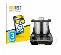 brotect Glass Screen Protector Film compatible with SilverCrest Monsieur Cuisine compact (3 Pack)-Foil Protection [Scratch Resistant, High Clarity]