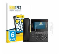 brotect Glass Screen Protector Film compatible with Snom D865 (6 Pack) - Glass-Foil 9H Protection [Scratch Resistant, High Clarity]