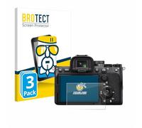 brotect Glass Screen Protector Film compatible with Sony Alpha 7 IV (3 Pack) - Glass-Foil 9H Protection [Scratch Resistant, High Clarity]