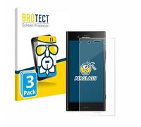 brotect Glass Screen Protector Film compatible with Sony Xperia XZ1 (3 Pack) - Glass-Foil 9H Protection [Scratch Resistant, High Clarity]