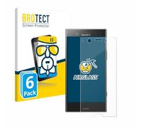 brotect Glass Screen Protector Film compatible with Sony Xperia XZ1 Compact (6 Pack) - Glass-Foil 9H Protection [Scratch Resistant, High Clarity]
