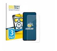 brotect Glass Screen Protector Film compatible with Telekom T Phone 3 Pro (3 Pack) - Glass-Foil 9H Protection [Scratch Resistant, High Clarity]
