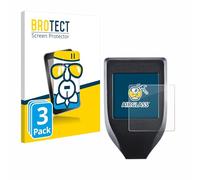 brotect Glass Screen Protector Film compatible with Trezor Model T (3 Pack) - Glass-Foil 9H Protection [Scratch Resistant, High Clarity]