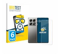 brotect Glass Screen Protector Film compatible with Xiaomi 14T Pro (Front+Camera) (6 Pack) - Glass-Foil Protection [Scratch Resistant, High Clarity]