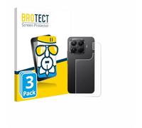 brotect Glass Screen Protector Film compatible with Xiaomi 15T Pro (Back) (3 Pack) - Glass-Foil 9H Protection [Scratch Resistant, High Clarity]