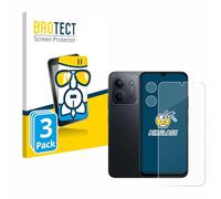 brotect Glass Screen Protector Film compatible with Xiaomi Redmi 15C (Front+Camera) (3 Pack) - Glass-Foil Protection [Scratch Resistant, High Clarity]