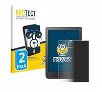 BROTECT Privacy Screen Protector compatible with Kobo Clara HD (6") | 2 Pack Anti-Spy Screen Protection Made in Germany Protection-Film Blue Light Filter Clear
