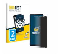 brotect Privacy Screen Protector compatible with Sony Xperia 10 IV | 2 Pack Anti-Spy Screen Protection Made in Germany Protection-Film Blue Light Filter Clear