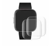 brotect Protection Film compatible with Fitbit Versa 2 | 2 Pack Clear Screen Protection Made in Germany 3D Curved Full-Cover Transparent Anti-Fingerprint Case-Friendly