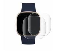 brotect Protection Film compatible with Fitbit Versa 3 | 2 Pack Clear Screen Protection Made in Germany 3D Curved Full-Cover Transparent Anti-Fingerprint Case-Friendly