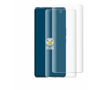brotect Protection Film compatible with HTC U24 Pro | 2 Pack Clear Screen Protection Made in Germany 3D Curved Full-Cover Transparent Anti-Fingerprint Case-Friendly