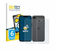 brotect Screen Protector Anti-Glare compatible with Apple iPhone 17e (Front+Back) (6 Pack) Screen Protector Matte, Anti-Fingerprint Protection Film
