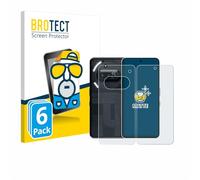 brotect Screen Protector Anti-Glare compatible with Nothing Phone (3a) (Front+Back) (6 Pack) Screen Protector Matte, Anti-Fingerprint Protection Film