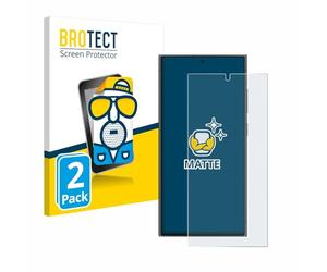brotect Screen Protector Anti-Glare compatible with Samsung Galaxy S24 Ultra (case-friendly) (2 Pack) Screen Protector, Anti-Fingerprint Film