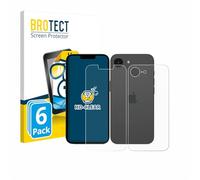 brotect Screen Protector compatible with Apple iPhone 17e (Front+Back) (6 Pack) - HD-Clear Protection Film