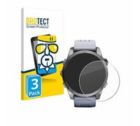 brotect Tempered Glass compatible with Garmin Fenix 7S | (42 mm) 3 Pack Clear Screen Protection Made in Germany Tempered Glass 9H Protection Film Anti-Scratch Bubble-Free