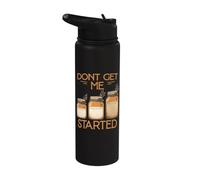 Brotfluencer Sourdough Fan Don't Get Me Started Hobby Baker Stainless Steel Insulated Water Bottle