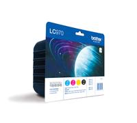 Brother LC970VALBP ink cartridge 4 pc(s) Original Black, Cyan, Magenta, Yellow