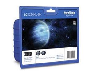 Brother 0994009LC1280XLBKBP2 Original Brother Twin Pack High Yield Black Ink Cartridges