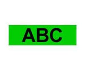 BROTHER 18MM BLACK ON GREEN BROTHER 18MM BLACK ON GREEN