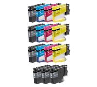 Brother 3 Full Sets And 3 FREE BLACK Replacement Cartridges (LC527XLBK/Y)