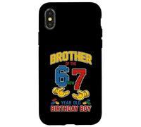 Brother 67 Meme Birthday 7 Years Old Building Blocks Bricks Case for iPhone X/XS