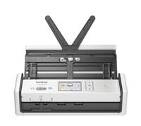Brother ADS1800W Portable Document Scanner | 20 sheet ADF |ID card slot |Touchscreen|Supporting app |OCR and PDF software included | UK Plug