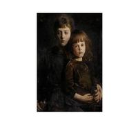 Brother And Sister by Abbott Handerson Thayer 1889 Realism Art Print Canvas Poster Bedroom Decor Landscape Office Room Decor Gift 12x18inch(30x45cm)