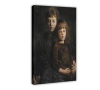 Brother And Sister by Abbott Handerson Thayer 1889 Realism Art Print Canvas Poster Bedroom Decor Landscape Office Room Decor Gift 12x18inch(30x45cm)