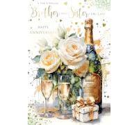 BROTHER and SISTER-IN-LAW Anniversary card In Style Range