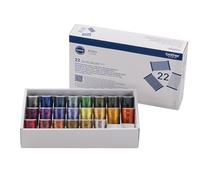 Brother Artspira Embroidery Thread Set - 22 Colours (ETS22N), App-Connected Smart Threads with Colour Search & Design Matching, High Quality Polyester