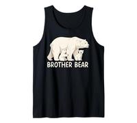 Brother Bear with Two Cubs Polar Bear Family Tank Top