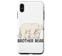 Brother Bear With Two Cubs Siblings Polar Bear Family Case for iPhone XS Max