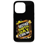 Brother Birthday Crew Construction Birthday Party Case for iPhone 13 Pro