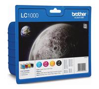Genuine Brother LC-1000 MP Inkjet Ink Cartridge CMYK- 4 Pack FREE DELIVERY