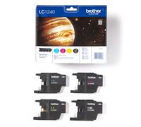 Brother Black Cyan Magenta Yellow Standard Capacity Ink Cartridge Multipack 14ml + 3 x 7ml (Pack 4) - LC1240VALBP