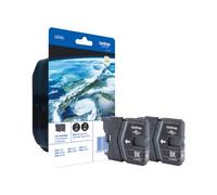Brother Black Ink Cartridge 2x9ml Twinpack - LC985BK