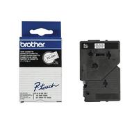 Brother - Black, White - Roll (0.9 Cm) 1 Cassette(S) Laminated Tape - For P-Touc