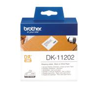 Brother Black On White Shipping Label Roll 62Mm X 100Mm 300 Labels - DK11202