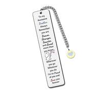 Brother Bookmarks Graduation Gift Inspirational Go to University Encourage Keepsake Men Birthday Gift Christmas Teens Distance Accompany Back to School Present Best Wishes Book Accessory Encouragement