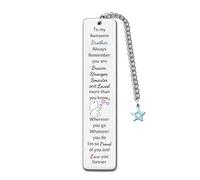 Brother Bookmarks Inspirational Birthday Gifts Men Families Encourage Keepsake Page Markers Graduation Inspiring Retirement Appreciate Personalised Christmas Souvenir I'm so Proud of You