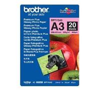 Brother A3 Premium + Glossy Photo Paper (Pack of 20) BP71GA3