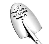 Brother Bro Birthday Gifts from Sister Little Big Brother Graduation Thank You Gift for Younger Brother Brothers Funny Engraved Ice Cream Shovel Spoon Gift for Ice Cream Lover