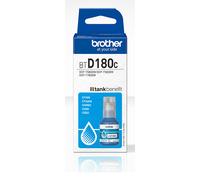 BROTHER BTD180C Cyan Ink Bottle, Includes 1 x Ink Bottle, Genuine Supplies