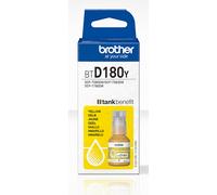BROTHER BTD180Y Yellow Ink Bottle, Includes 1 x Ink Bottle, Genuine Supplies