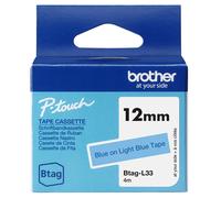Brother BTAG-L33 label-making tape Blue on light blue